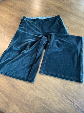Betabrand Dress Pant Yoga Pants Wide-Leg Holiday Velvet